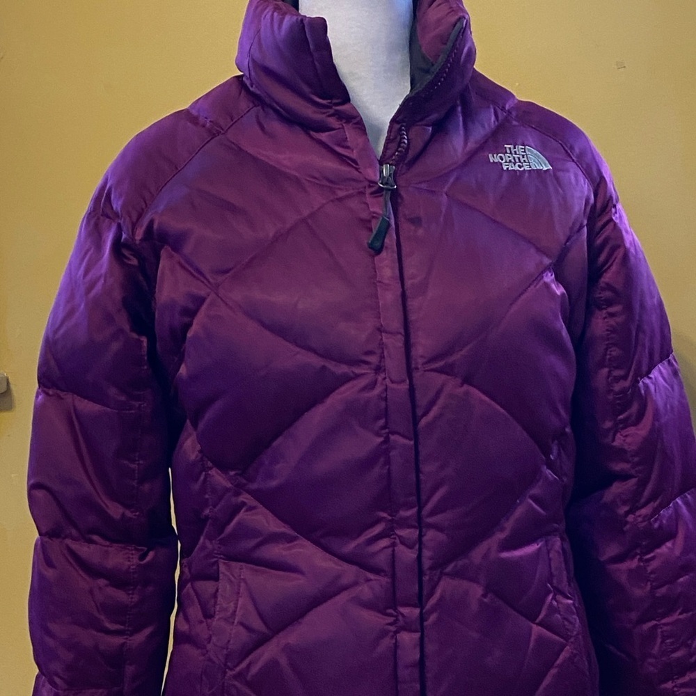 The North Face 550 Purple Puffer Jacket Small Y2K - Picture 8 of 14